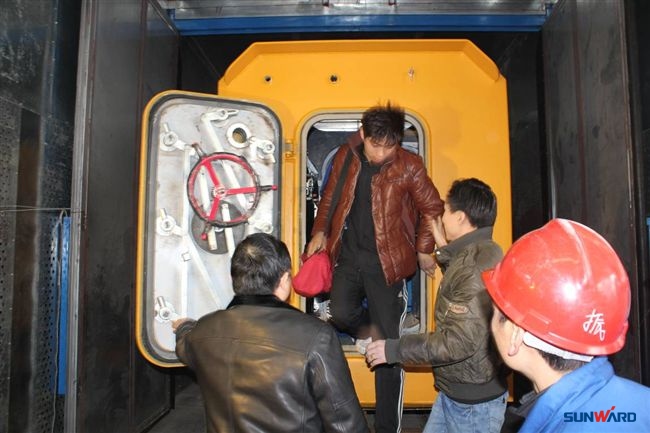 江南游戏矿装矿用可移动救生舱132小时真人试验获成功