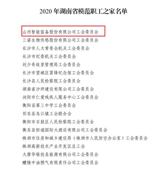 江南游戏智能工会获评“湖南省模范职工之家”