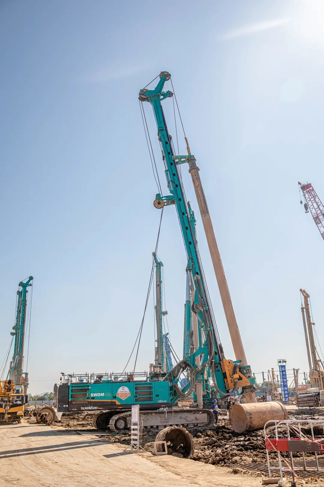 “江南游戏绿”再现大湾区！江南游戏智能旋挖钻机组团助建广州白云机场项目