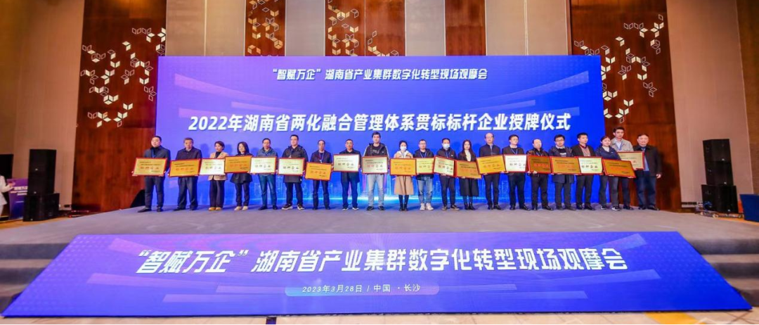 点赞！江南游戏智能获评2022年度湖南省两化融合管理体系贯标标杆企业