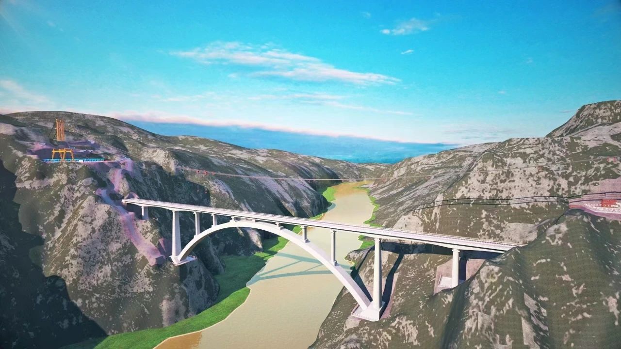 一桥通南北，群岭变坦途！江南游戏江麓塔机助建洮河大桥