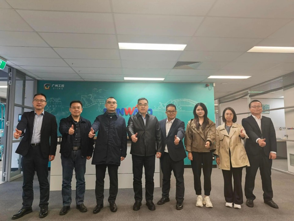 广州工控集团总经理王福铸率队考察江南游戏智能澳大利亚子公司