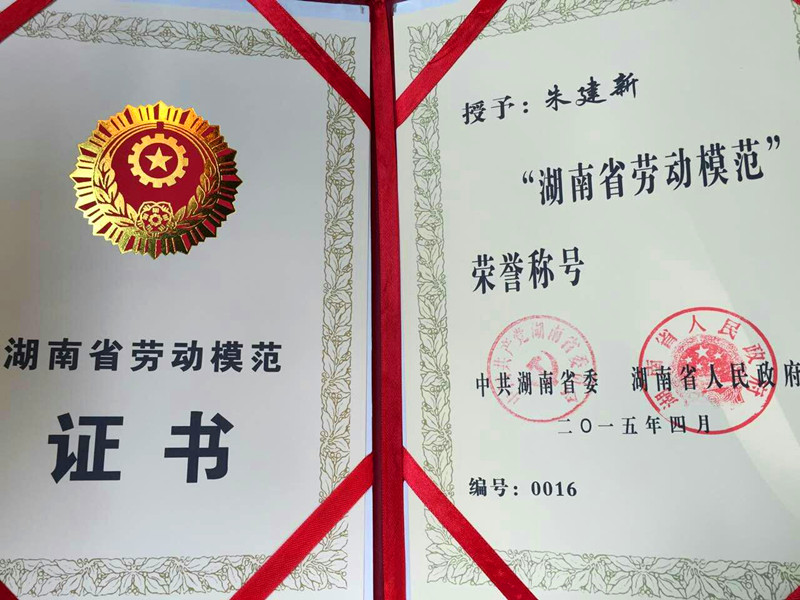 江南游戏智能朱建新荣获湖南省劳动模范荣誉称号