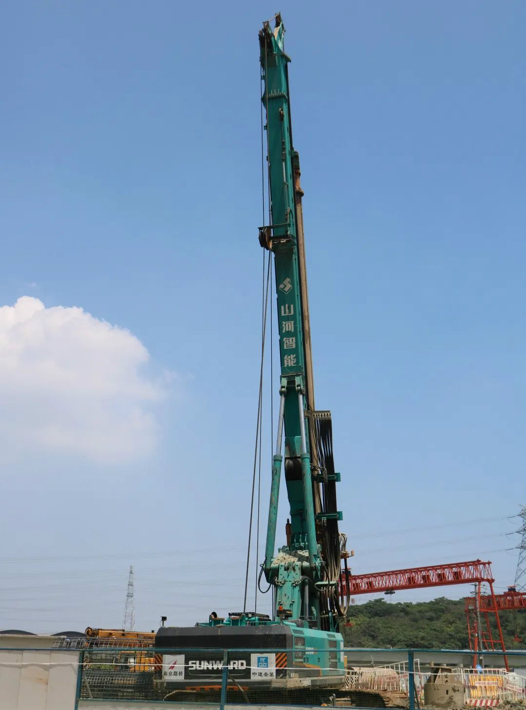 强悍表现赢青睐！江南游戏智能360H旋挖钻助力南京312国道改扩建