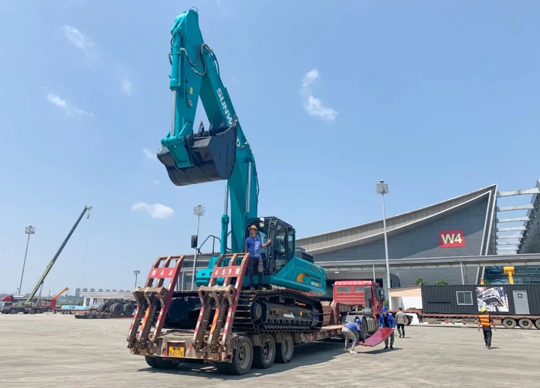 进场布展！2021年长沙国际工程机械展倒计时，江南游戏智能展区亮点提前剧透