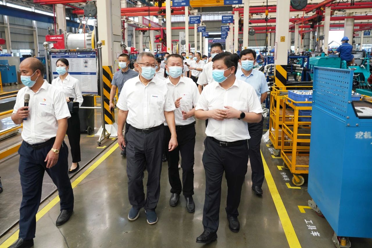 长沙县委书记付旭明调研江南游戏智能