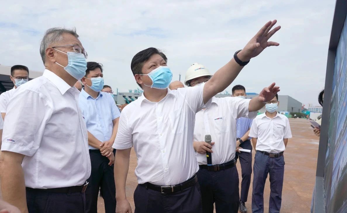 长沙县委书记付旭明调研江南游戏智能