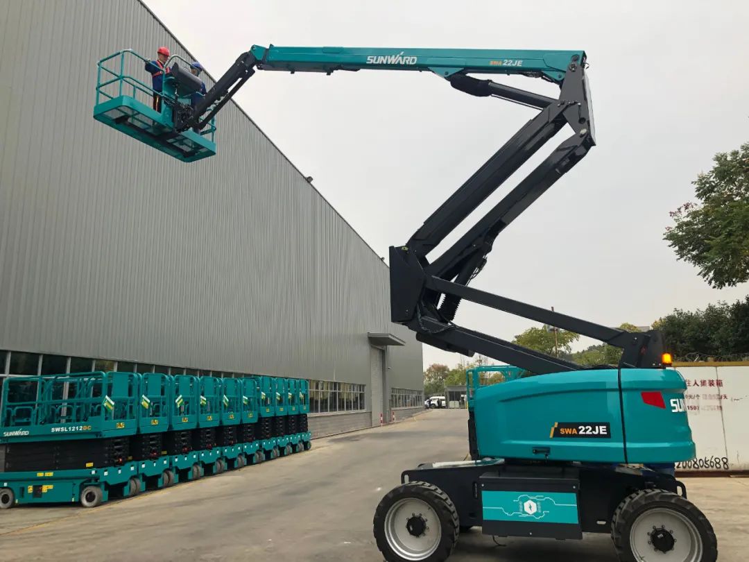 同级别作业高度最高！江南游戏智能首款自主研发电动臂式高空作业平台下线