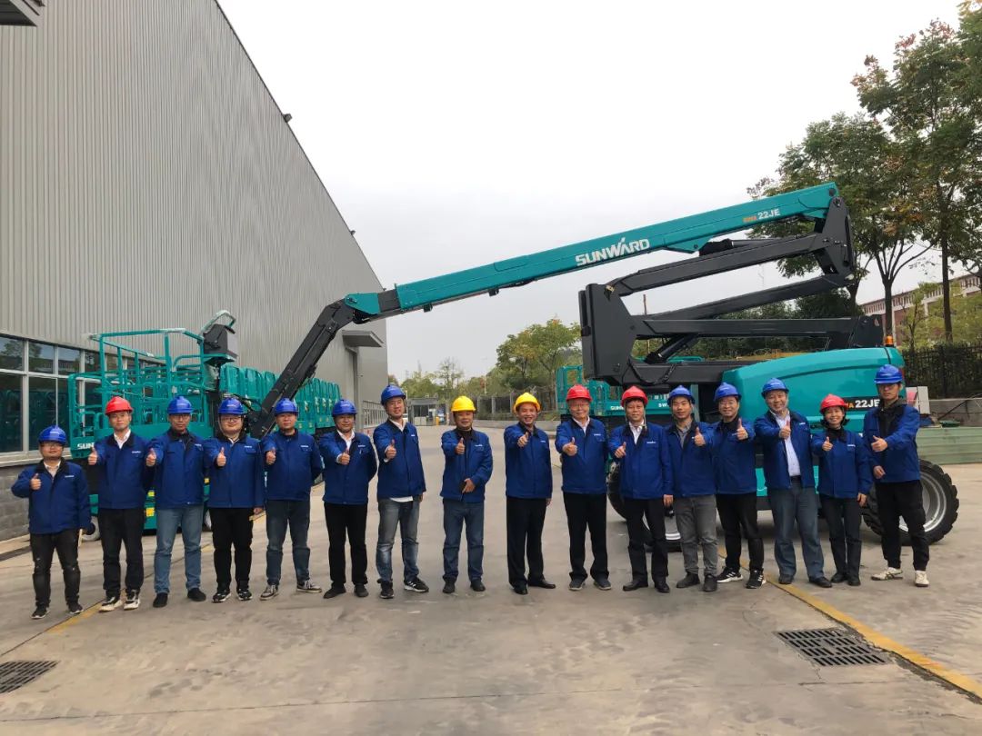 同级别作业高度最高！江南游戏智能首款自主研发电动臂式高空作业平台下线