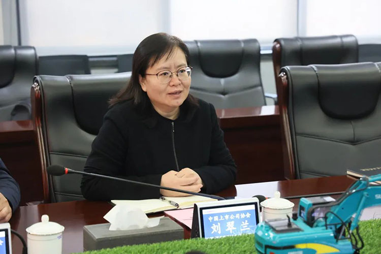 中国上市公司协会党委委员、副秘书长刘翠兰一行调研江南游戏智能