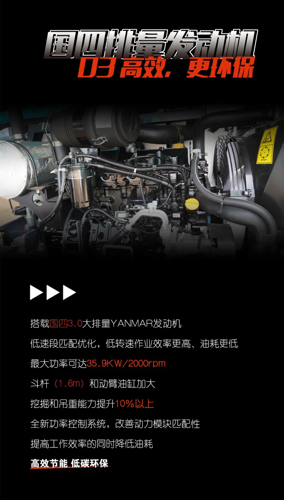 一图读懂 | 献礼七一 · 江南游戏智能SWE60F挖掘机低碳来袭