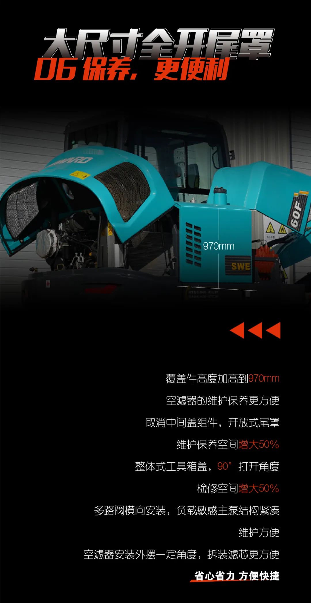 一图读懂 | 献礼七一 · 江南游戏智能SWE60F挖掘机低碳来袭