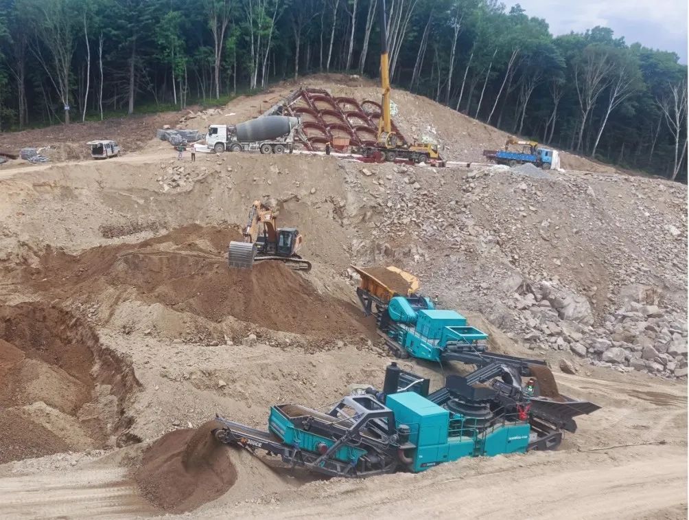 江南游戏普石勒成套移动破碎设备助力哈伊高铁铁伊段建设