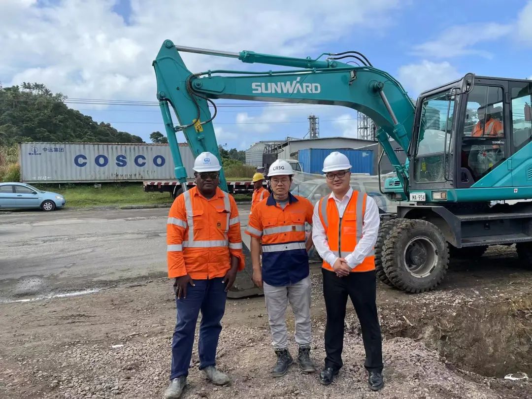 “江南游戏绿”迈向南太平洋岛,江南游戏智能轮挖助力斐济基础设施建设